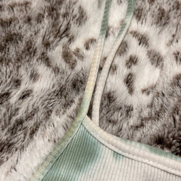 ZUMIEZ Lunachix Side Ruched Green Tie Dye Cami Tank Top - Picture 6 of 6